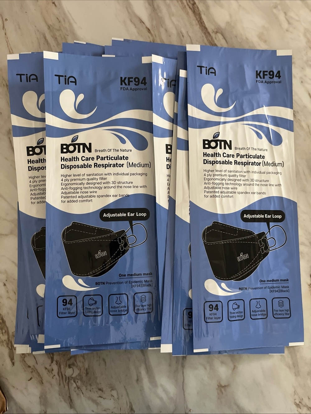 16 Particulate Disposable Respirators 
(Medium)
KF94